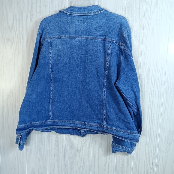 AVA and VIV size 4X denim Jean jacket blue - Picture 7 of 13